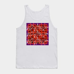 Vines on Lattice Tank Top